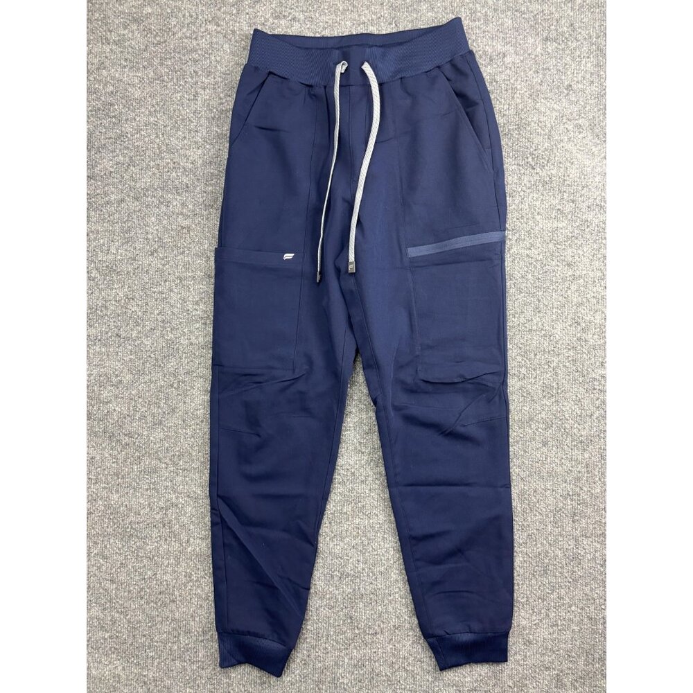 Fabletics Jogger Pants Womens XXS Blue Woven Elastic Waist Pockets Stretch
